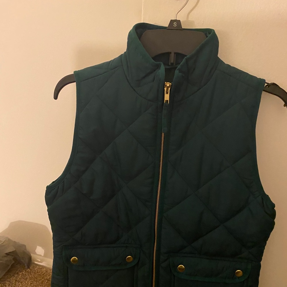 J crew quilted puffer vest NWT